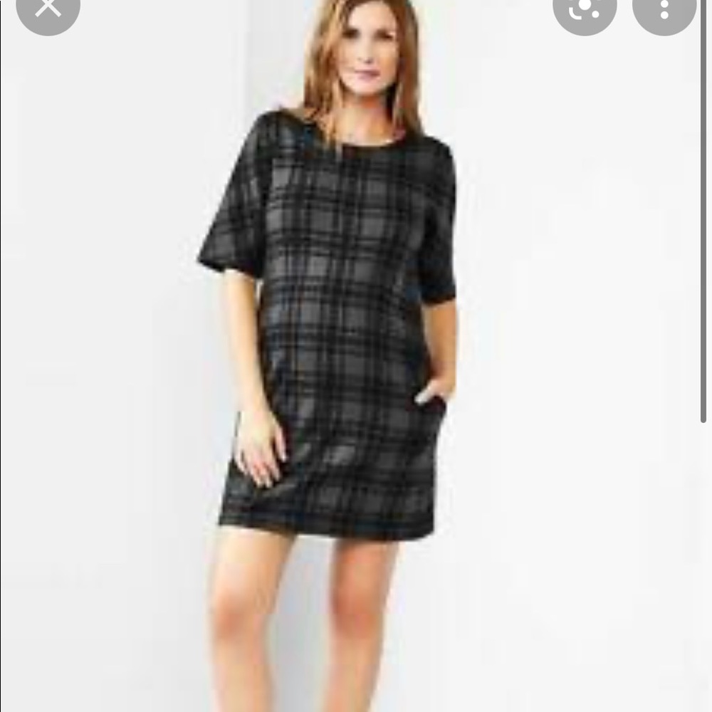 Gap Plaid T Shirt Dress